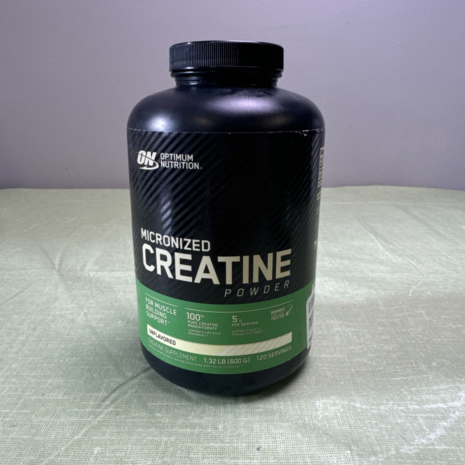 Optimum – Nutrition Micronized Creatine Powder, Unflavored 1.32LB (120 Servings)