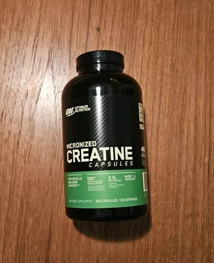 Optimum Nutrition Micronized Creatine Monohydrate, 300 Capsules, Exp 07/26 new