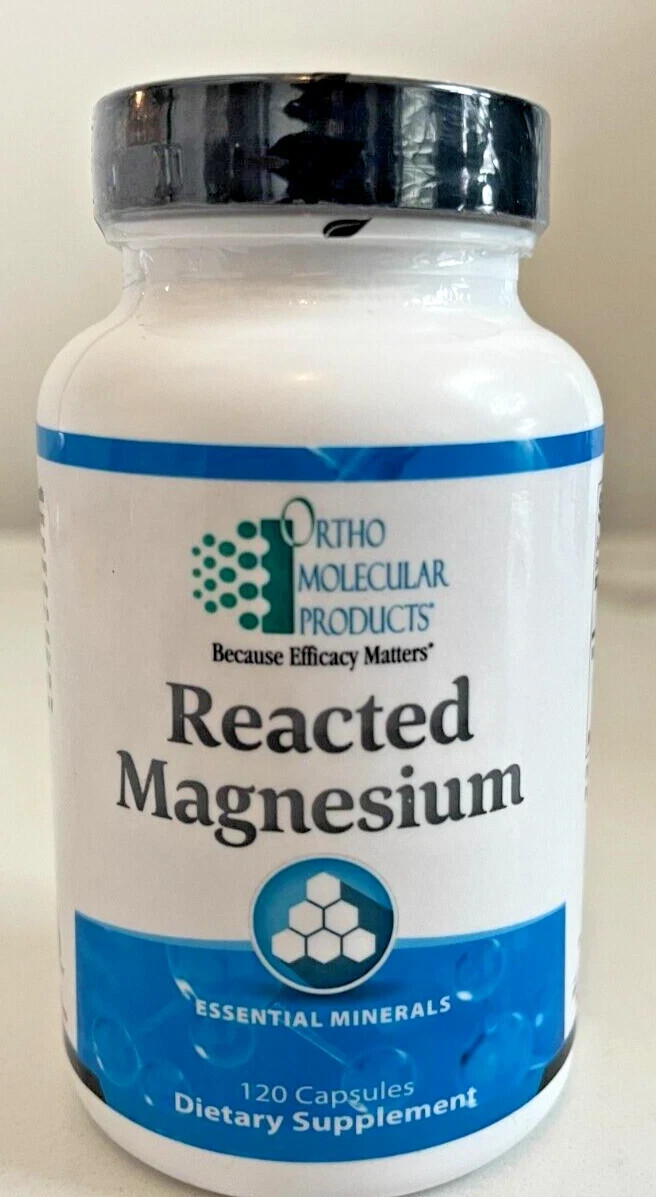 Ortho Molecular Reacted Magnesium 180 Caps, Exp 2027 Brand New, FREE SHIPPIN