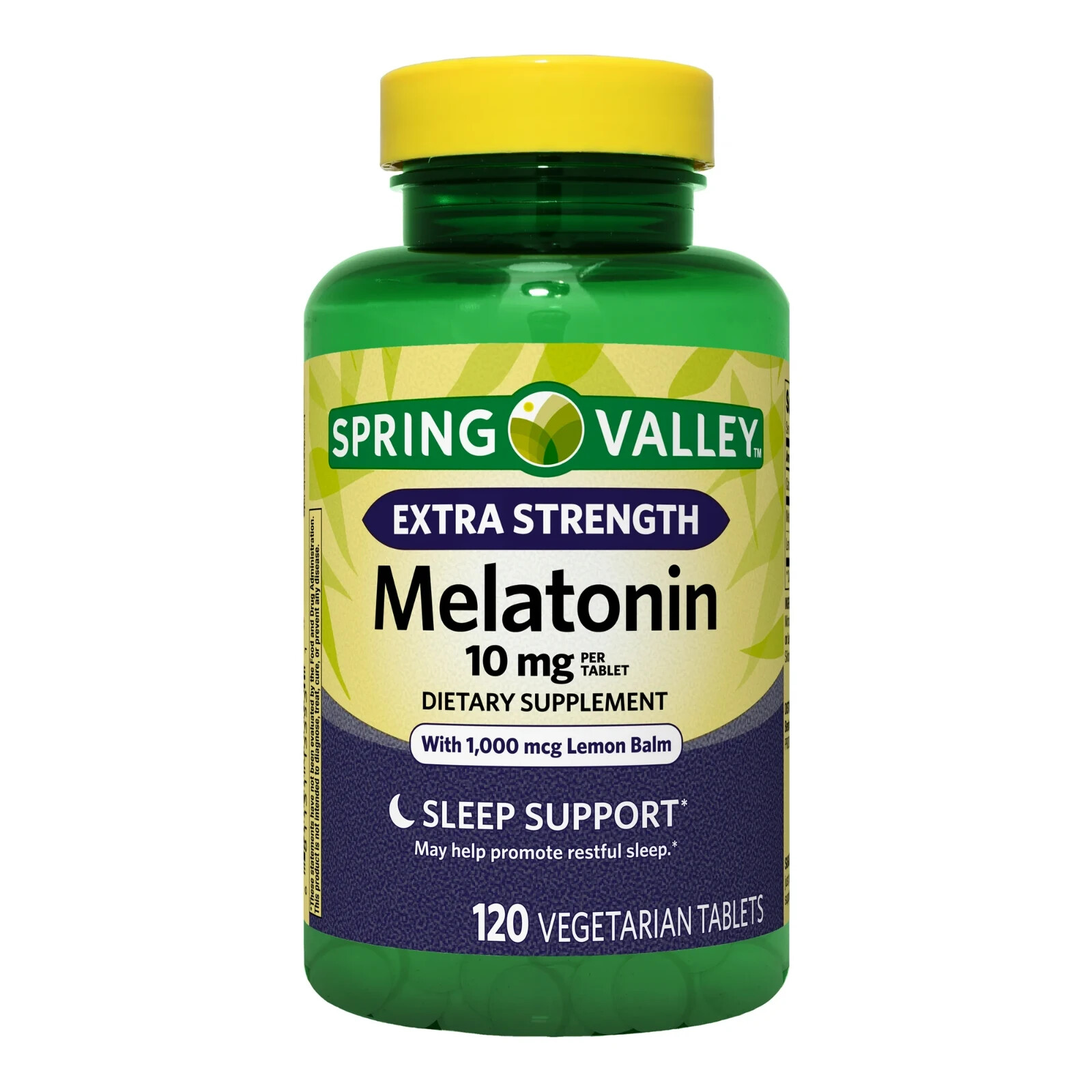 Spring Valley Extra Strength Melatonin Tablets Dietary Supplement, 10 mg, 120 Ct