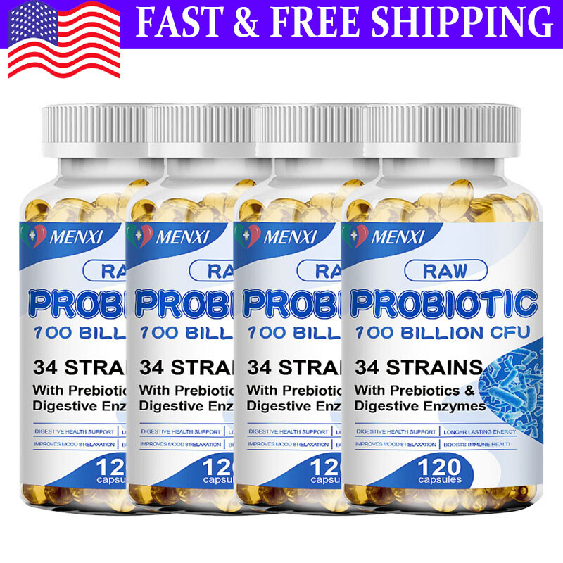 Digestive Enzymes Prebiotic & Probiotics Gas, Constipation & Bloating Relief 120