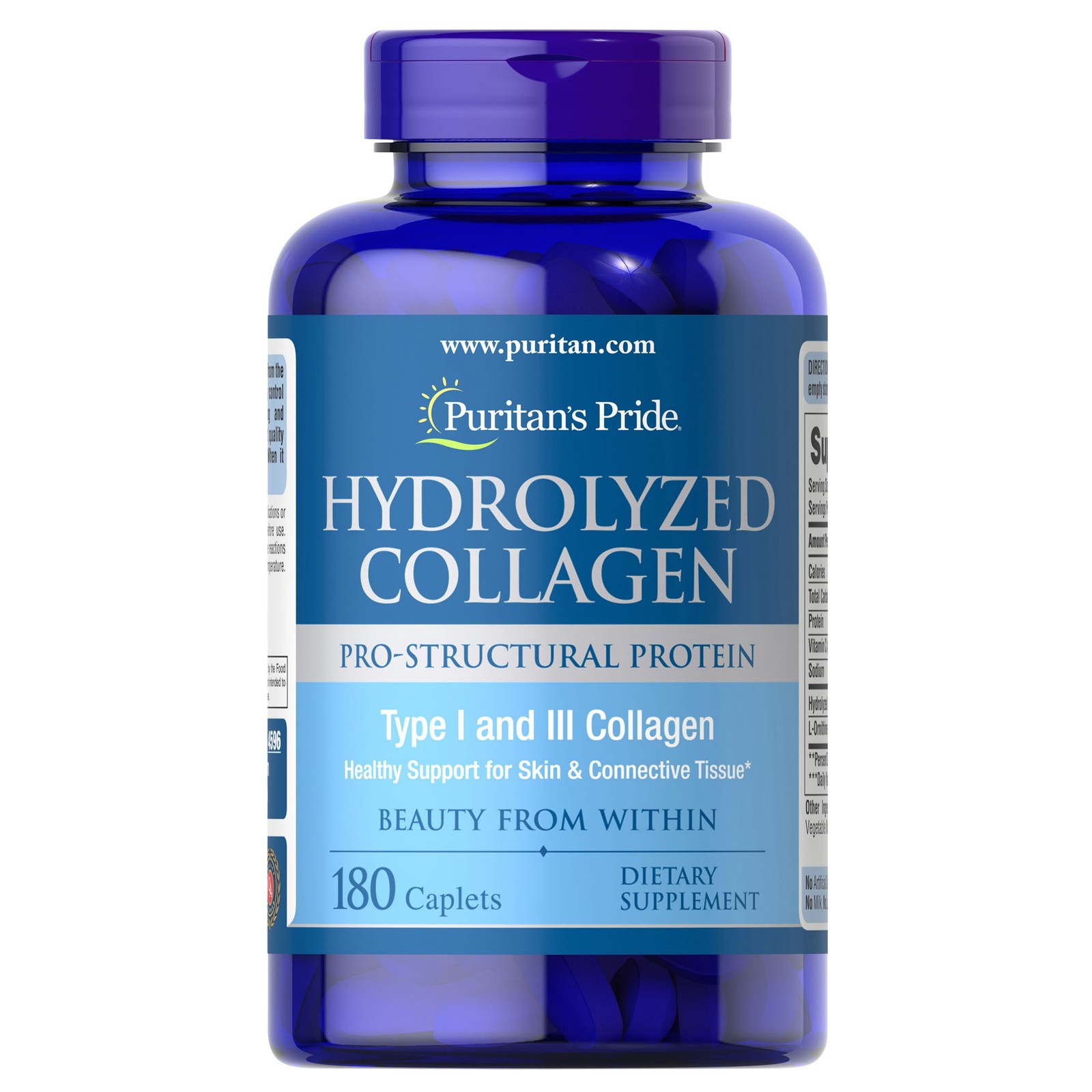 Puritan’s Pride Hydrolyzed Collagen 1000 mg – 180 Caplets