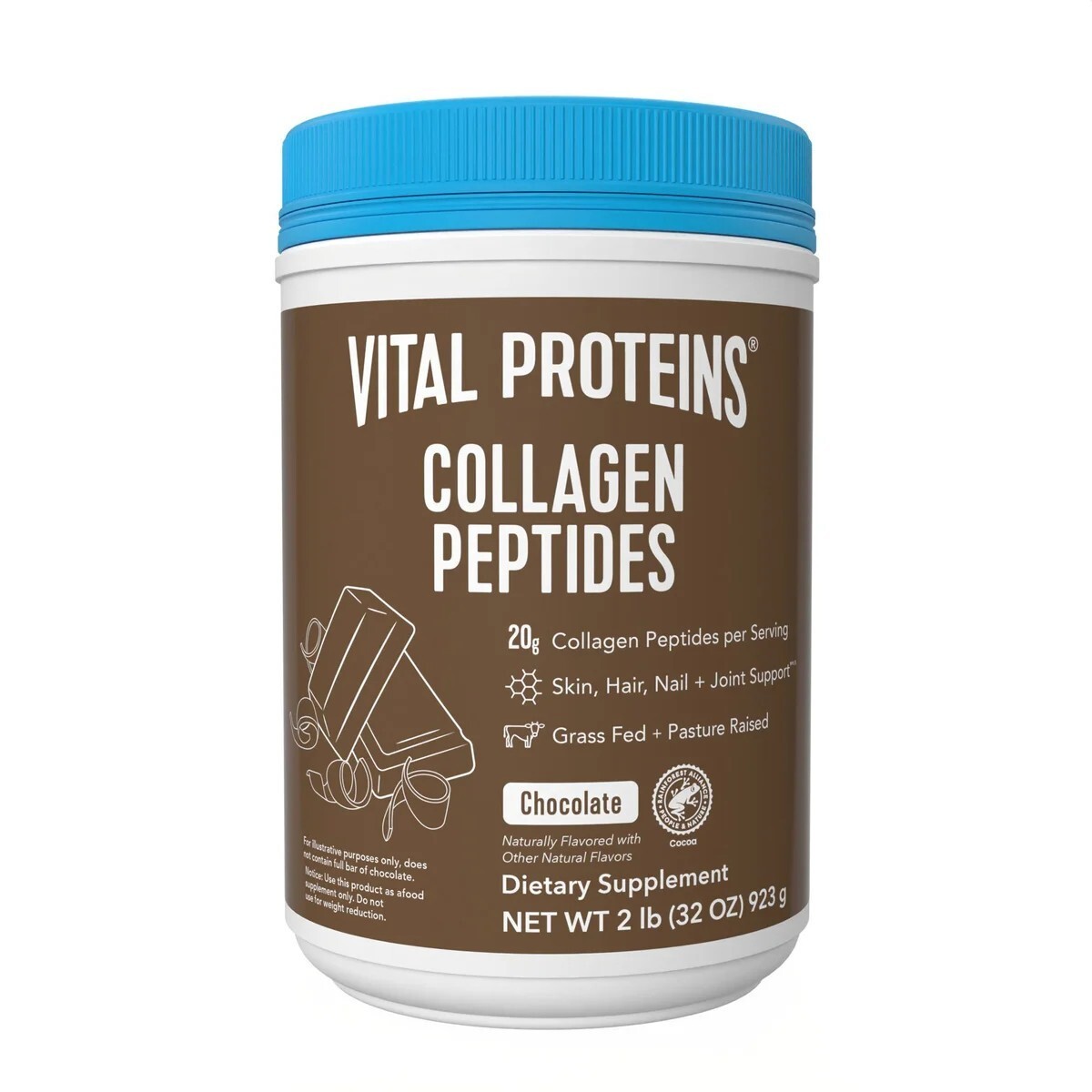 Vital Proteins Collagen Peptides Powder Chocolate 32 OZ Skin Hair Nail Joint