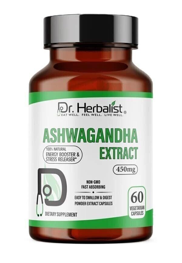 Dr. HERBALIST Ashwagandha Extract 450mg, 60 Capsules