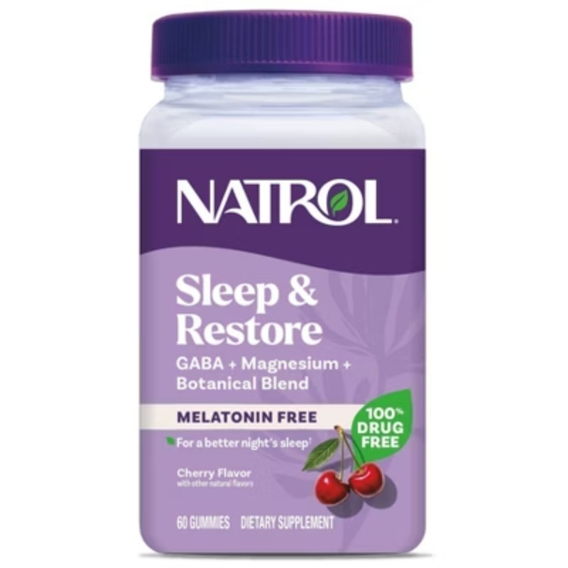 Natrol Non-Melatonin Sleep & Restore Gummies – Tart Cherry – 60ct