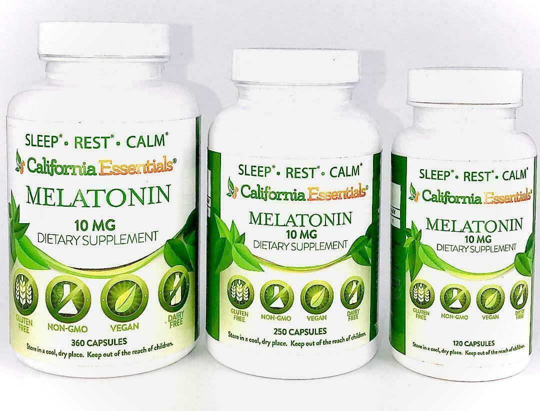 MELATONIN CAPSULES-10MG-CLEAN FORMULA-NEW-SEALED-FREE SHIP