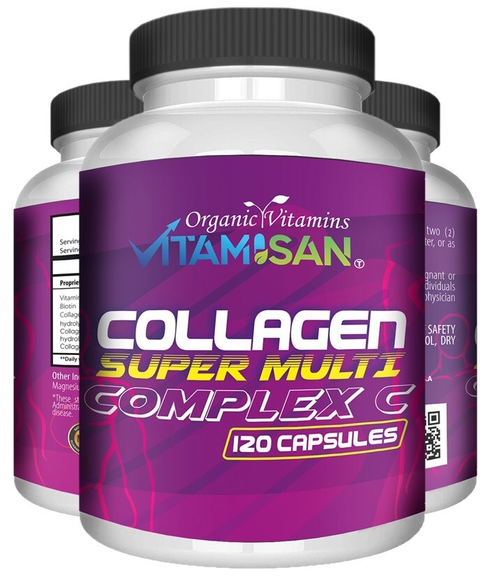 Premium Collagen Peptides 1500 MG Hydrolyzed Anti-Aging (Types I,II,III,V,X) 120
