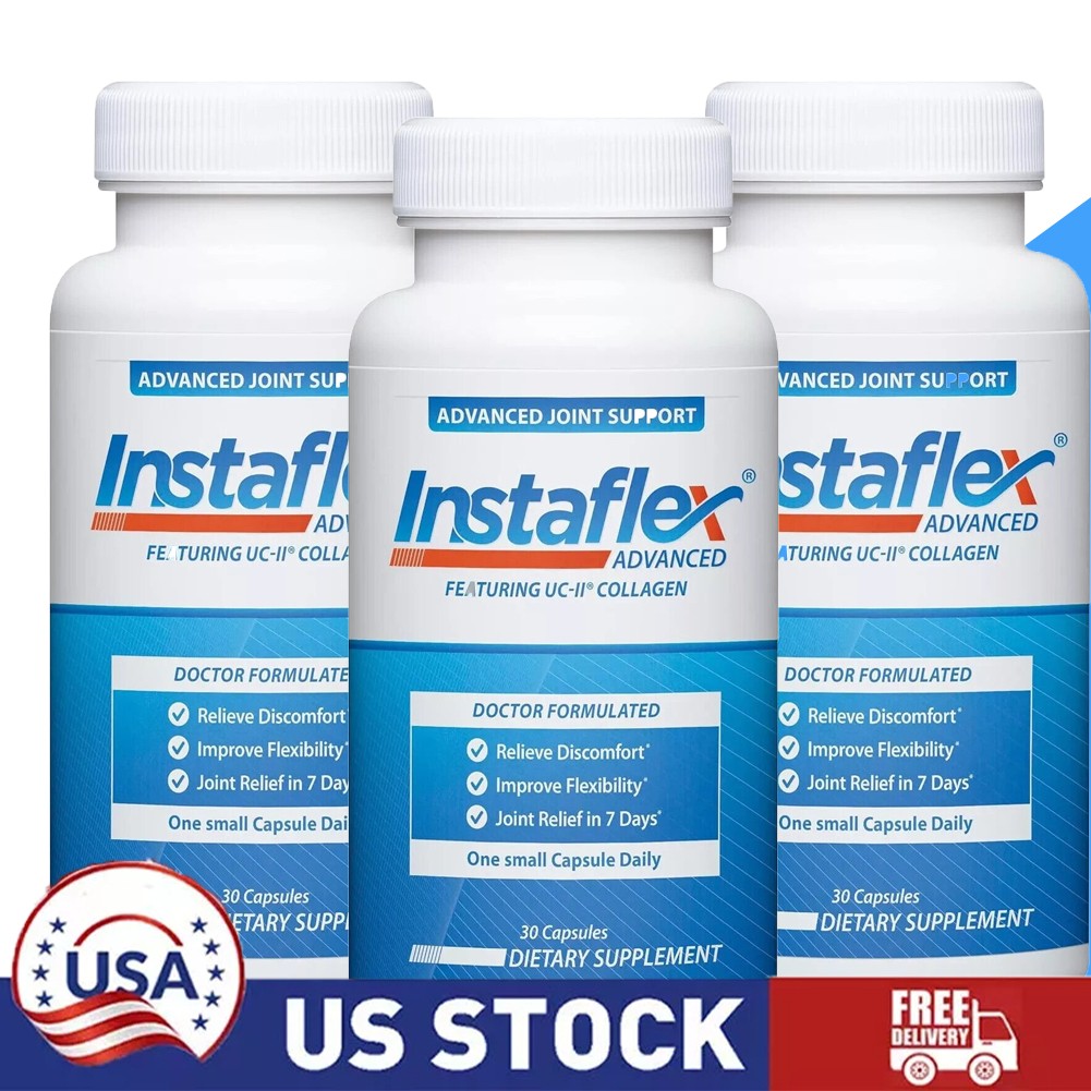 Lot of 3 Instaflex Advanced Joint Support Supplement 30 Capsules New Exp 2027