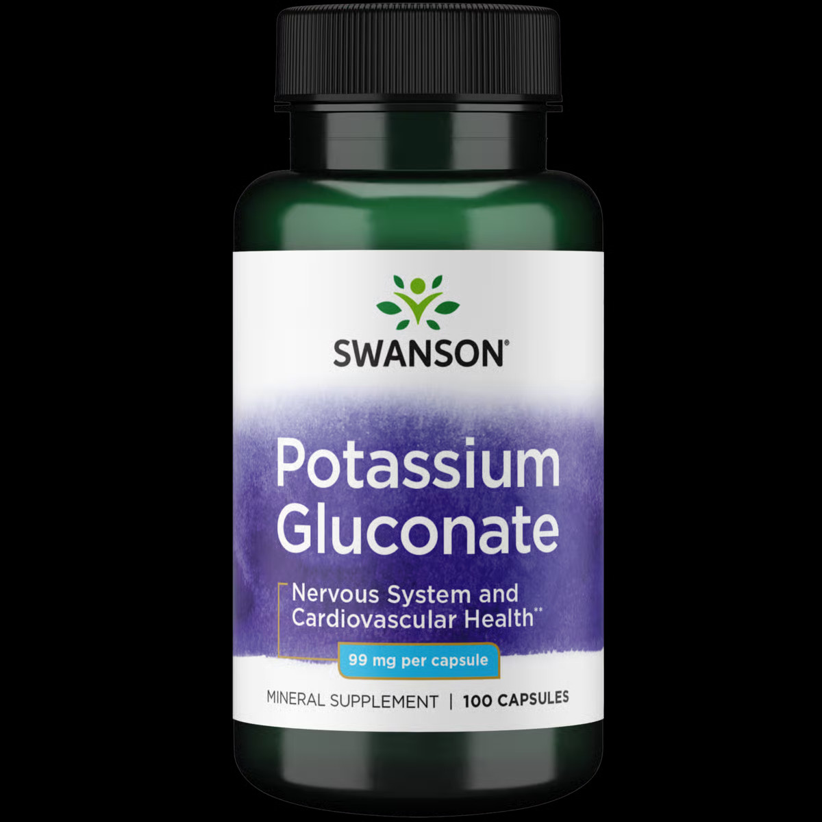 Swanson Potassium Gluconate 99 mg 100 Capsules
