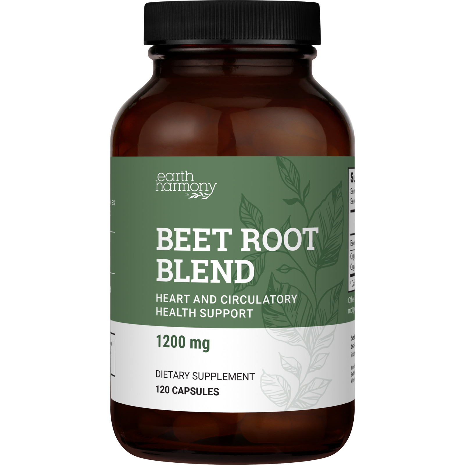Organic Beet Root Powder Capsules 1200 mg – 120 Capsules