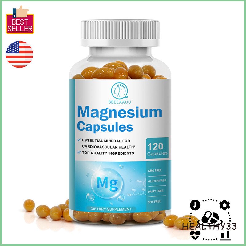 500MG Magnesium Glycinate High Absorption,Improved Sleep,Stress & Anxiety Relief