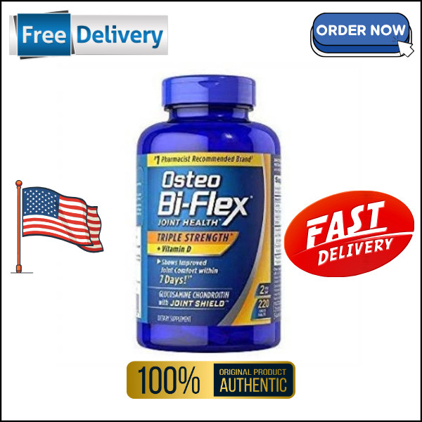 Osteo Bi-Flex w/Vitamin D Triple Strength 220 Tablets (Exp:2027)