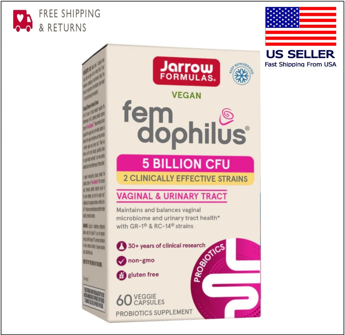Jarrow Formulas FEM DOPHILUS Vaginal & Urinary Probiotic 5 Billion CFU 60 caps