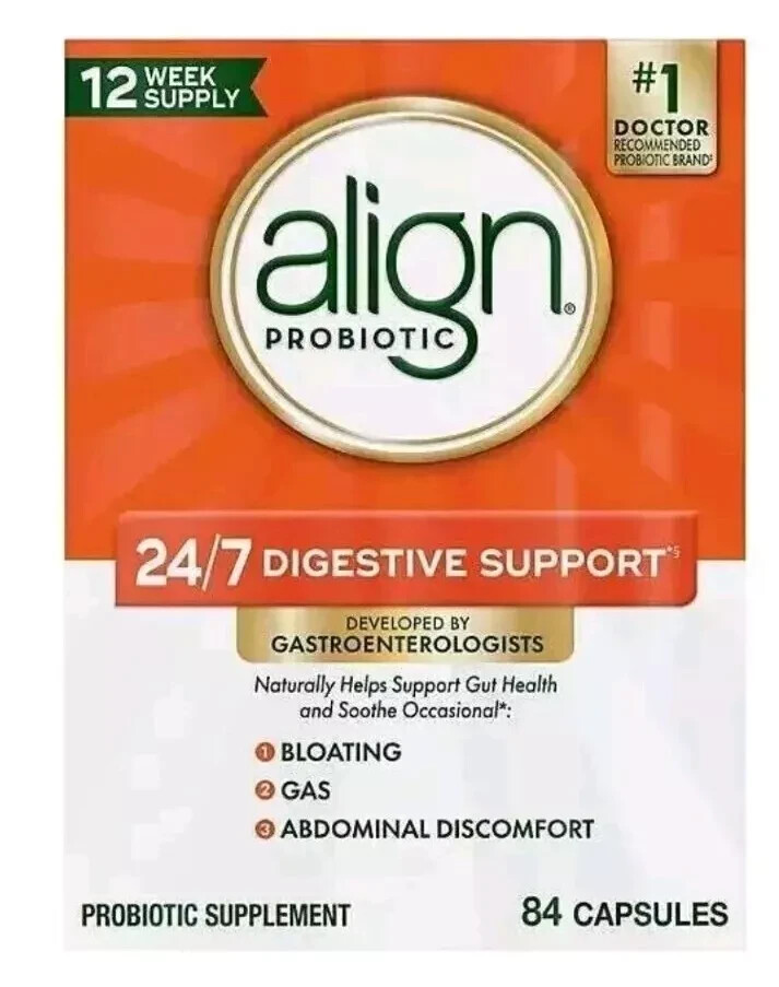 Align Probiotic 24/7Digestive Support Developed by Gastroenterologis 84 capsules