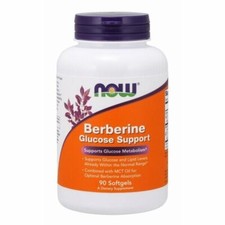 NOW Foods Berberine Glucose Support  Softgel – 90 Count (EXP:09/2026)