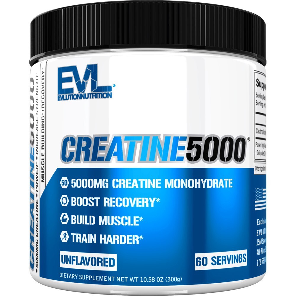 Evlution Nutrition Creatine5000 – 5G Creatine Monohydrate – All Flavors