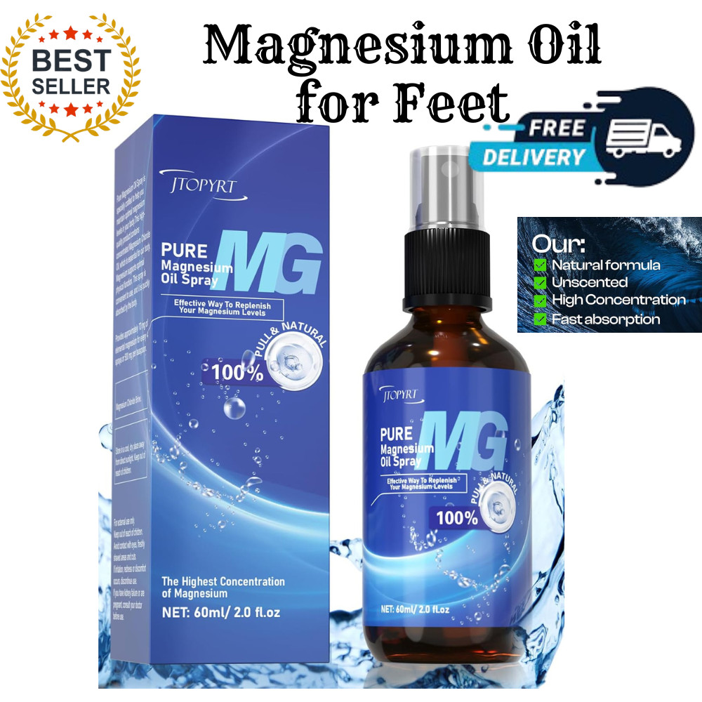 Magnesium Oil for Feet: Magnesium Oil Easy to Absorb and Use – Magnesium Spray