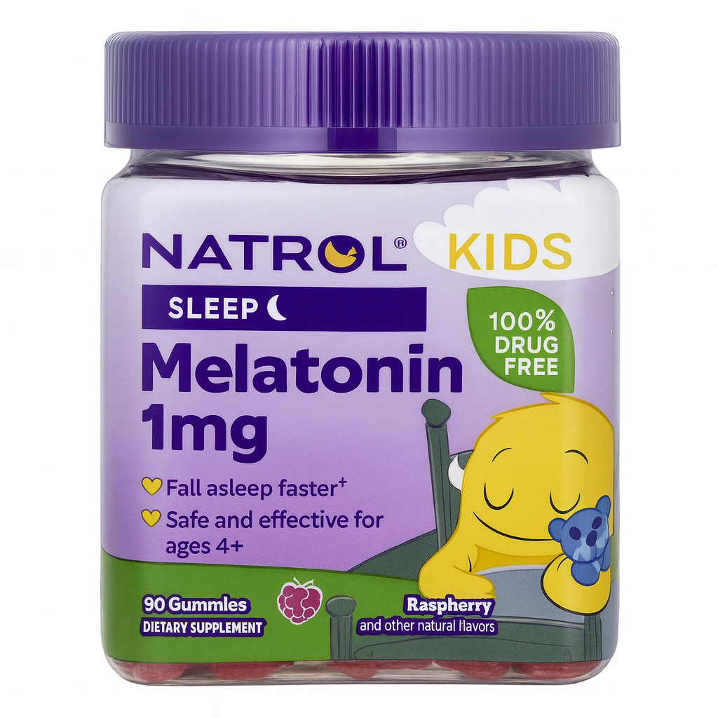 Natrol Kids Sleep Melatonin 1mg 90 Gummies 1 Pack New