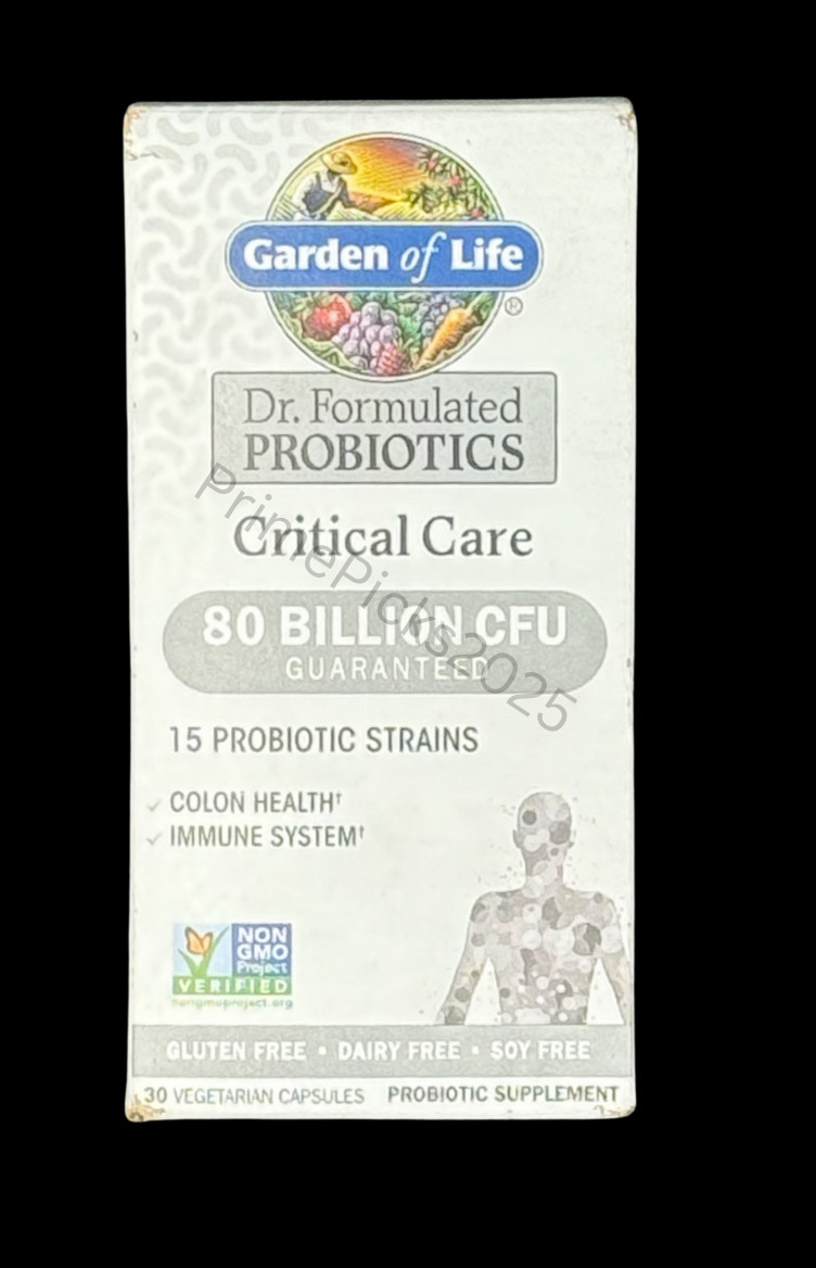 Garden of Life Probiotics Critical Care 80 Billion CFU 30ct Exp 07/2025 🌿💊