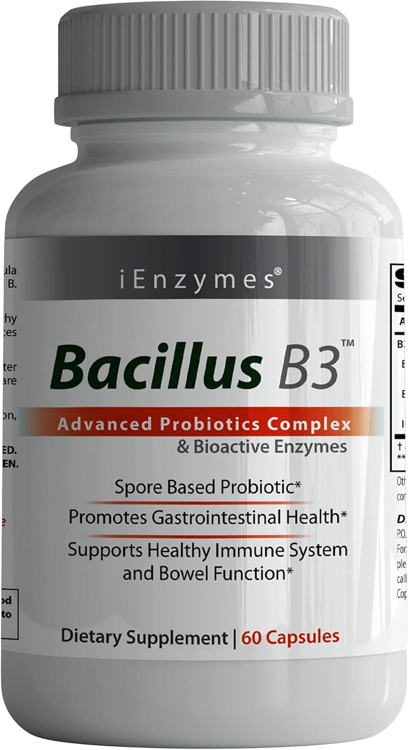 Bacillus B3 Probiotics  – Bacillus Subtilis, Coagulans Clausii Enzymes prebiotic