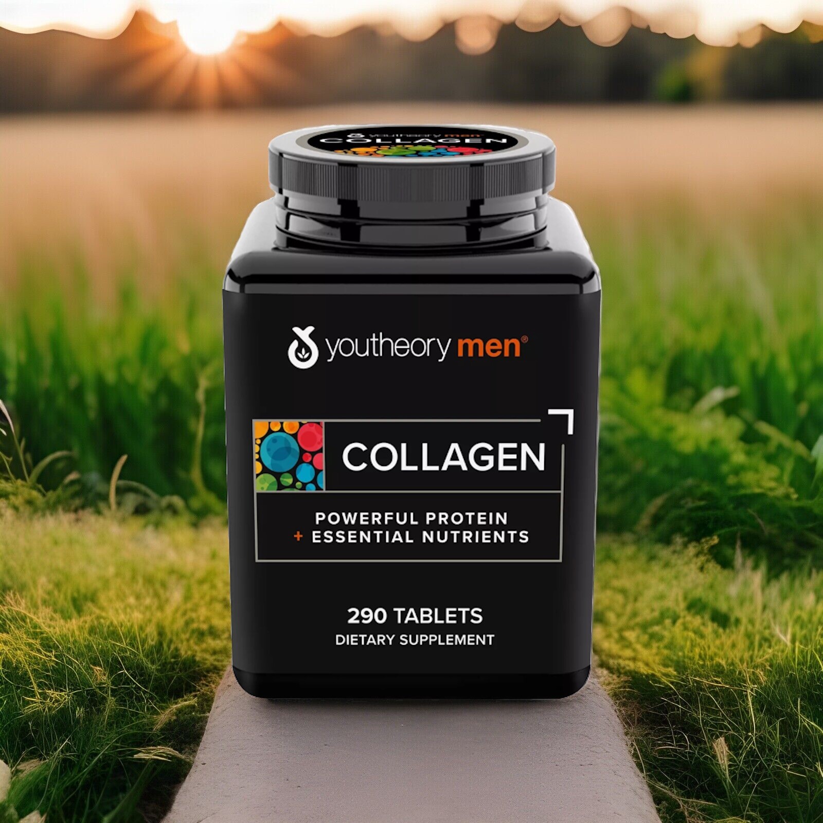 Youtheory Collagen for Men 290 Caps with Biotin, Vitamin C and 18 Amino Acids