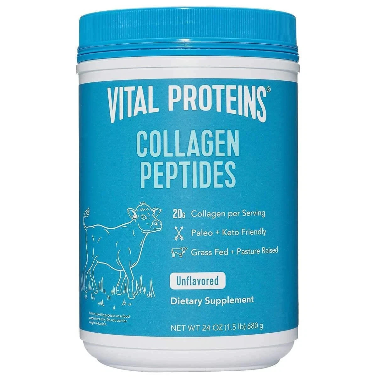 Vital Proteins Collagen Peptides, Unflavored 24 oz ( New ) – FREE SHIPPING