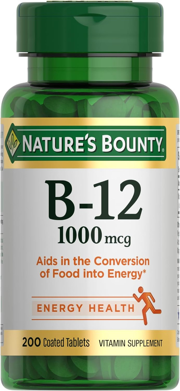 Nature’s Bounty Vitamin B12 1000mcg Energy Metabolism Support 200 Tablets