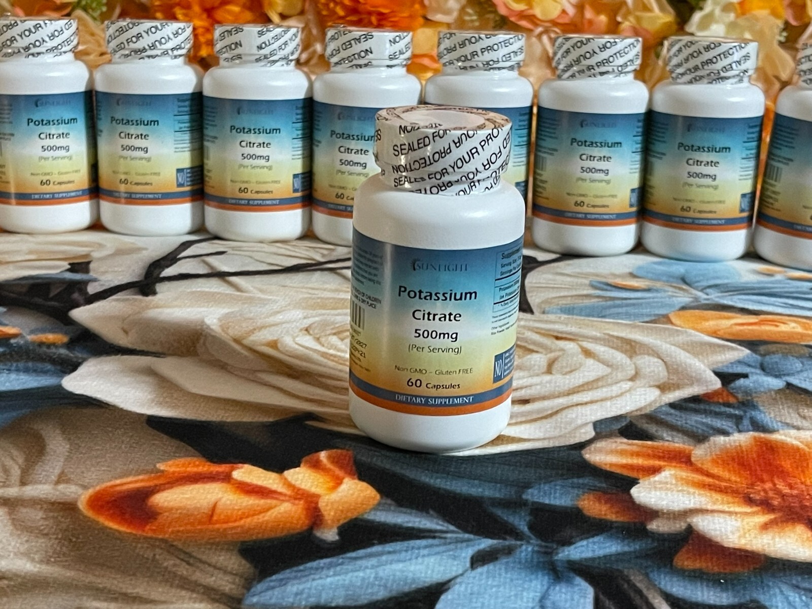 Potassium Citrate 500mg 60 Capsules Heart Support by SUNLIGHT