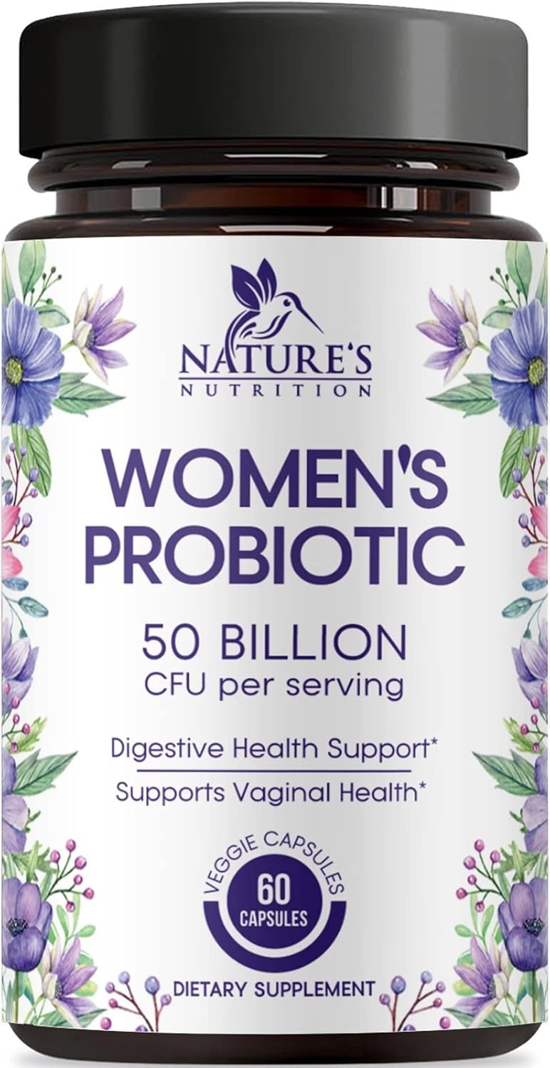 Probiotics for Women 50 Billion CFU, Digestive Health, Vaginal pH, Immune Health