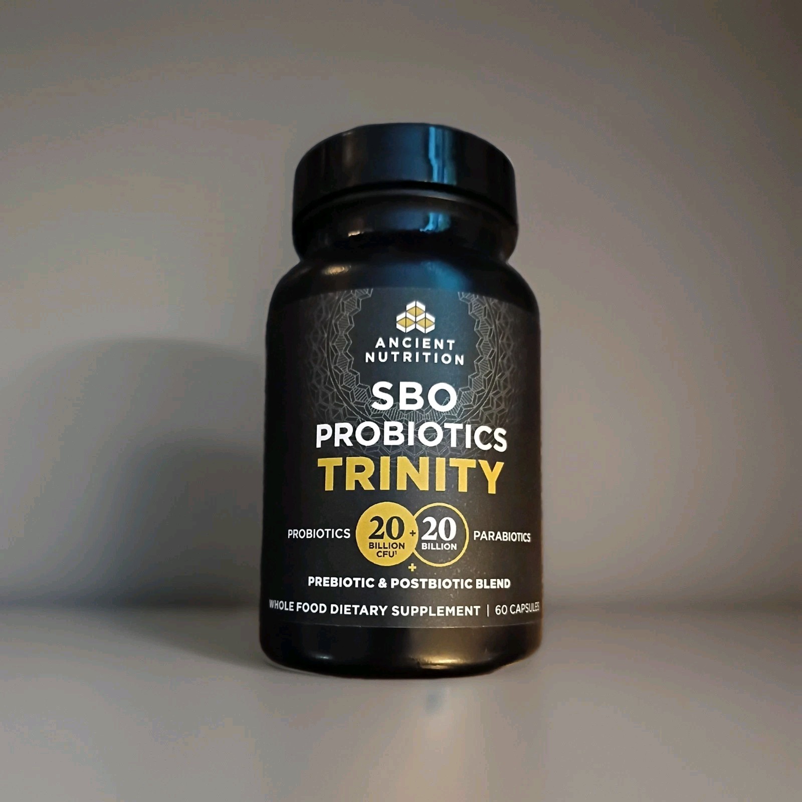 Ancient Nutrition SBO Probiotics Trinity 20 Billion CFU 60 Capsules –