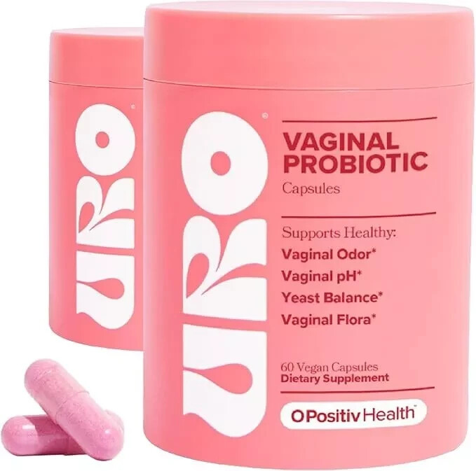 URO O Positiv Vaginal Probiotics 120 COUNT Women pH  (Pack Of 2)