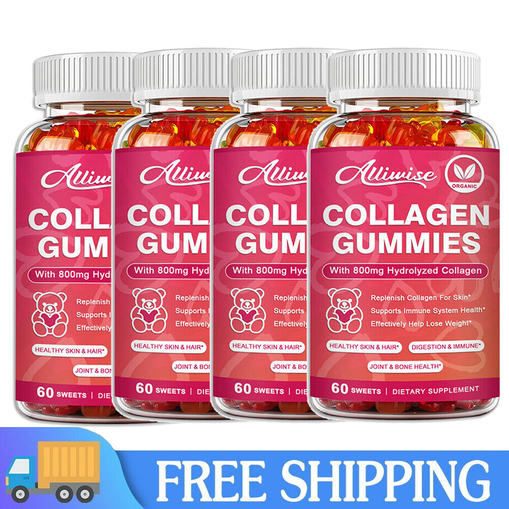 Premium Biotin Collagen Gummies For Skin ,Hair & Nail Support ,Immume Health