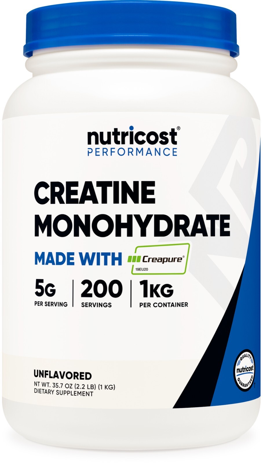 Nutricost Creapure Creatine Monohydrate 1kg – Pure, High Quality Powder