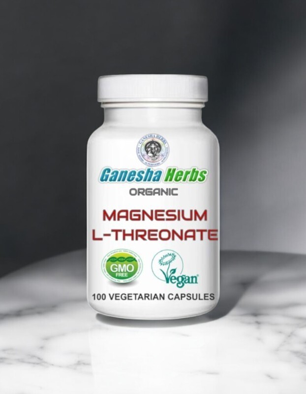 Magnesium L Threonate  – 100 x 500mg Vegan Capsules – Non-GMO – NO FILLERS!