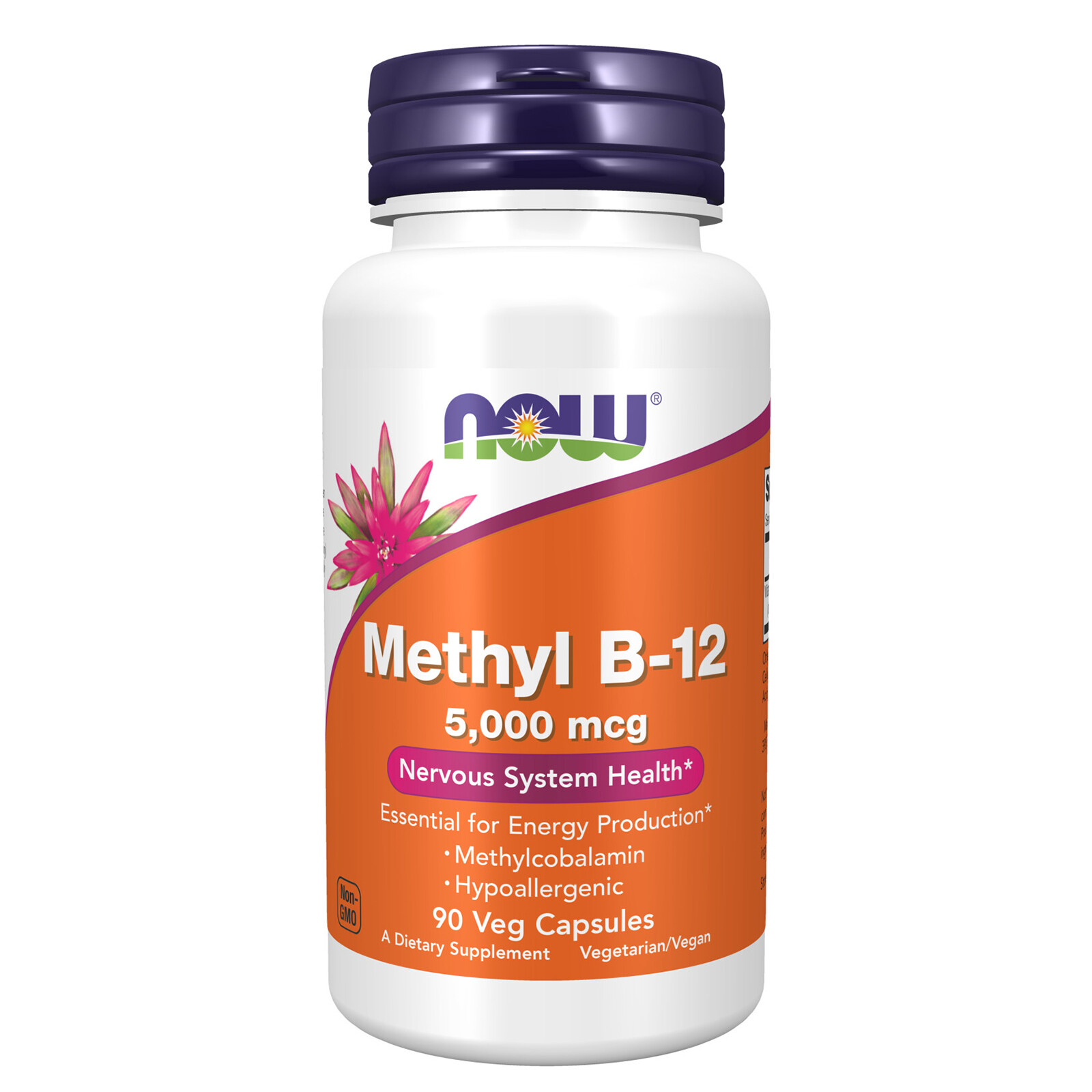 NOW FOODS Methyl B-12 5000 mcg 90 Veg Capsules