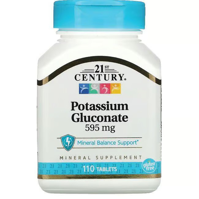 21st Century Potassium Gluconate 99 mg 110 Tabs