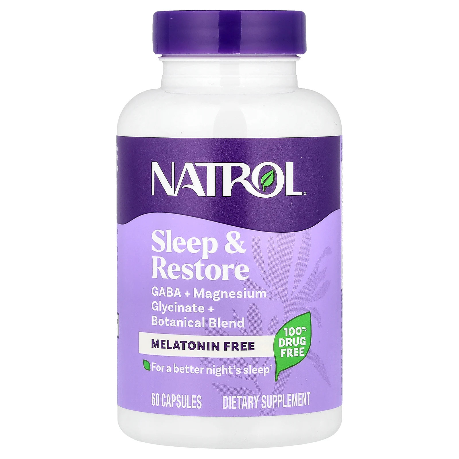 Sleep & Restore, Melatonin Free, 60 Capsules