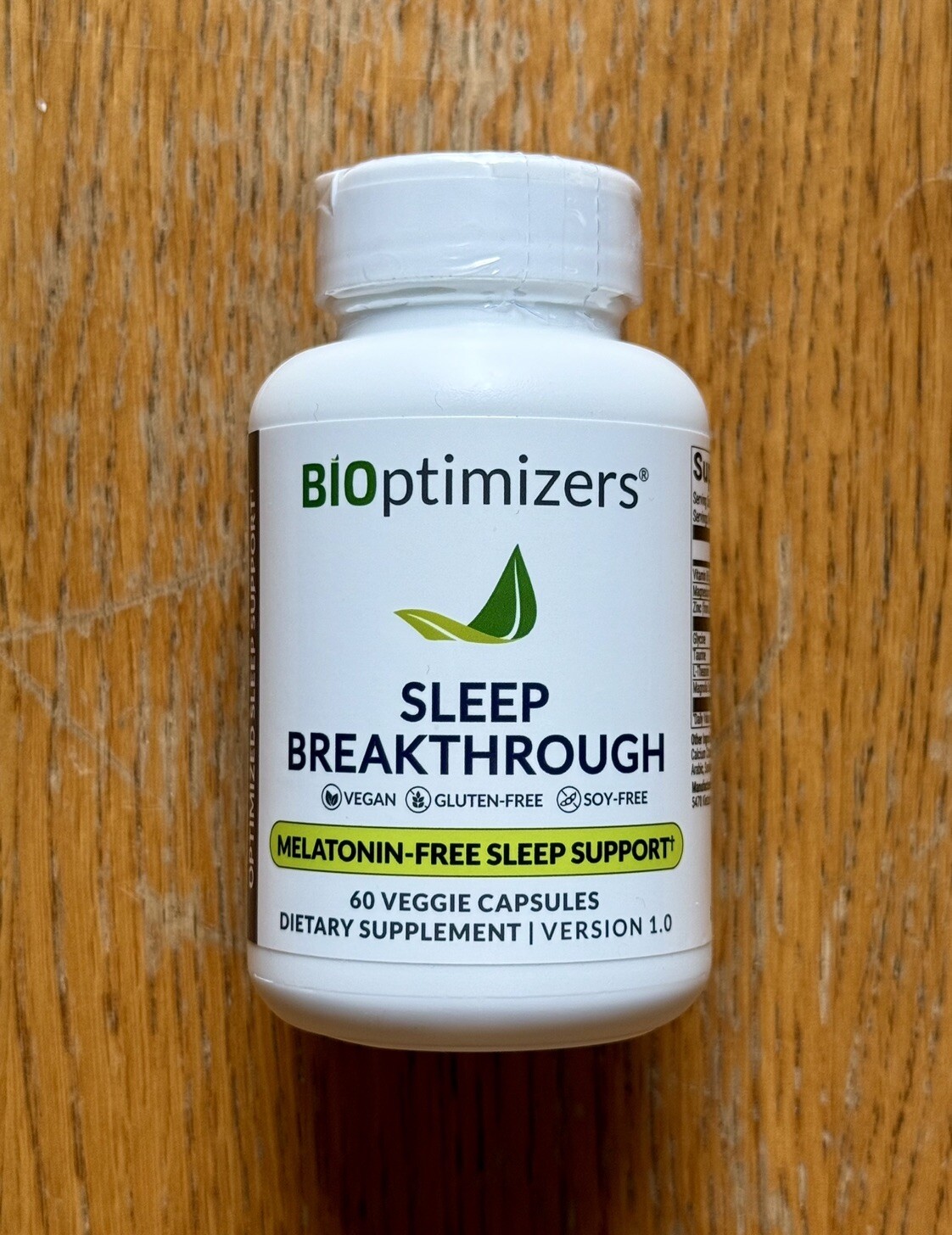Bioptimizers Sleep Breakthrough – Melatonin Free Sleep Support – 60 Capsules