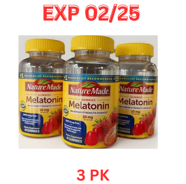 Nature Made Melatonin Gummies – Dreamy Strawberry 10 mg 120 Gummies