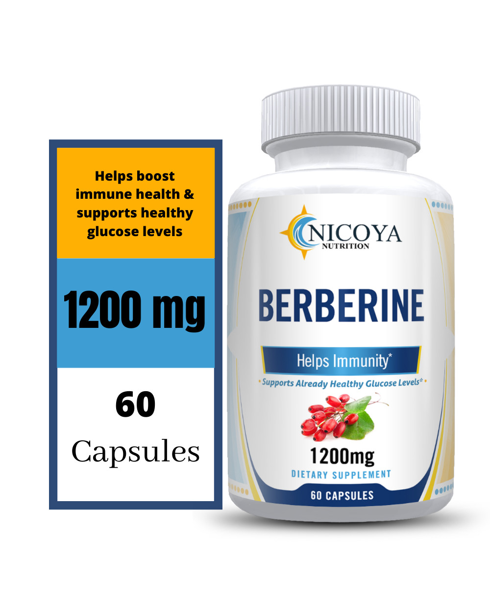 Premium Berberine HCL Extract 1200mg, Healthy Cholesterol, Anti-inflammatory