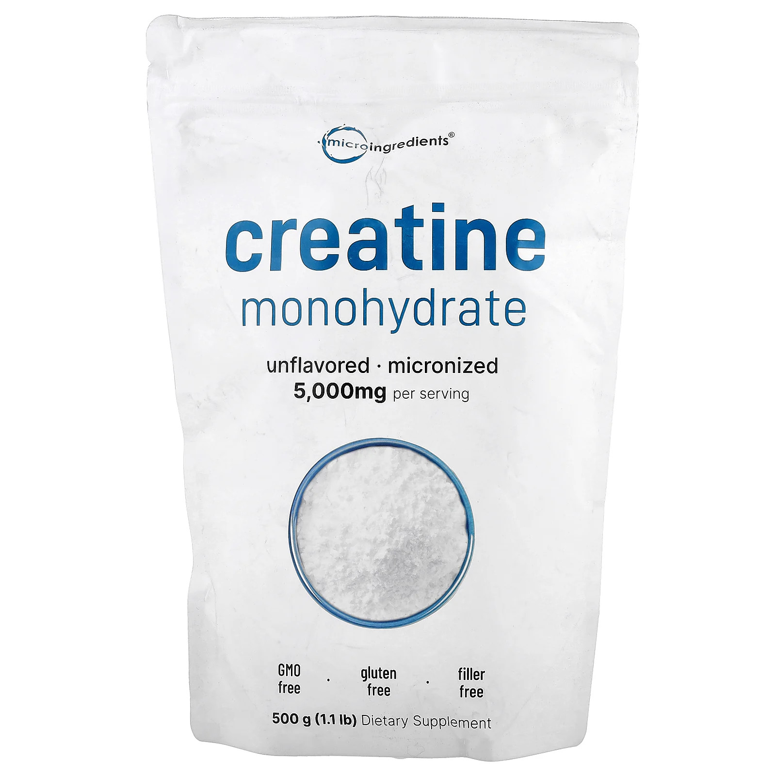 Creatine Monohydrate, Unflavored, 1.1 lb (500 g)