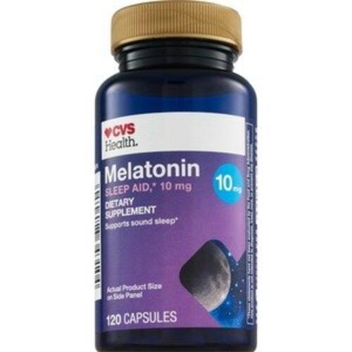 CVS Health Melatonin 10 MG Capsules, 120 ct