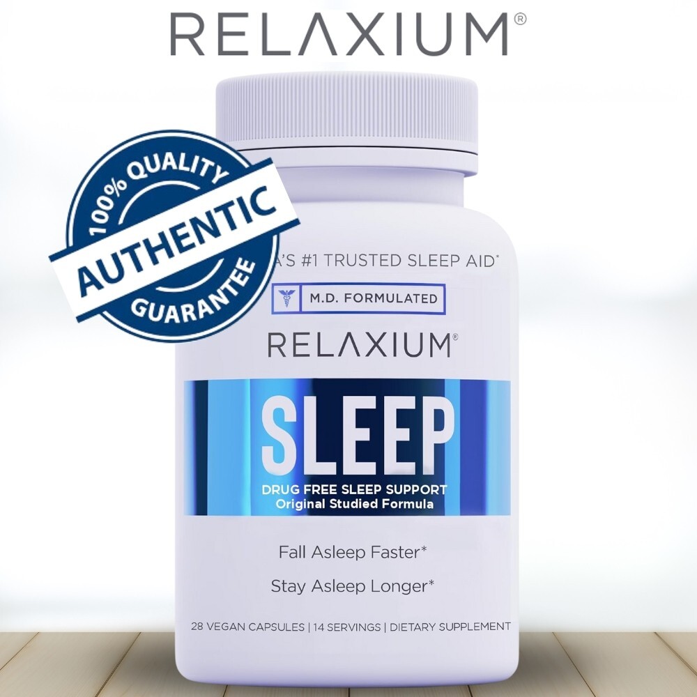 RELAXIUM SLEEP 28 Capsules – Dietary Supplement for Better Sleep –  Exp 1/2027