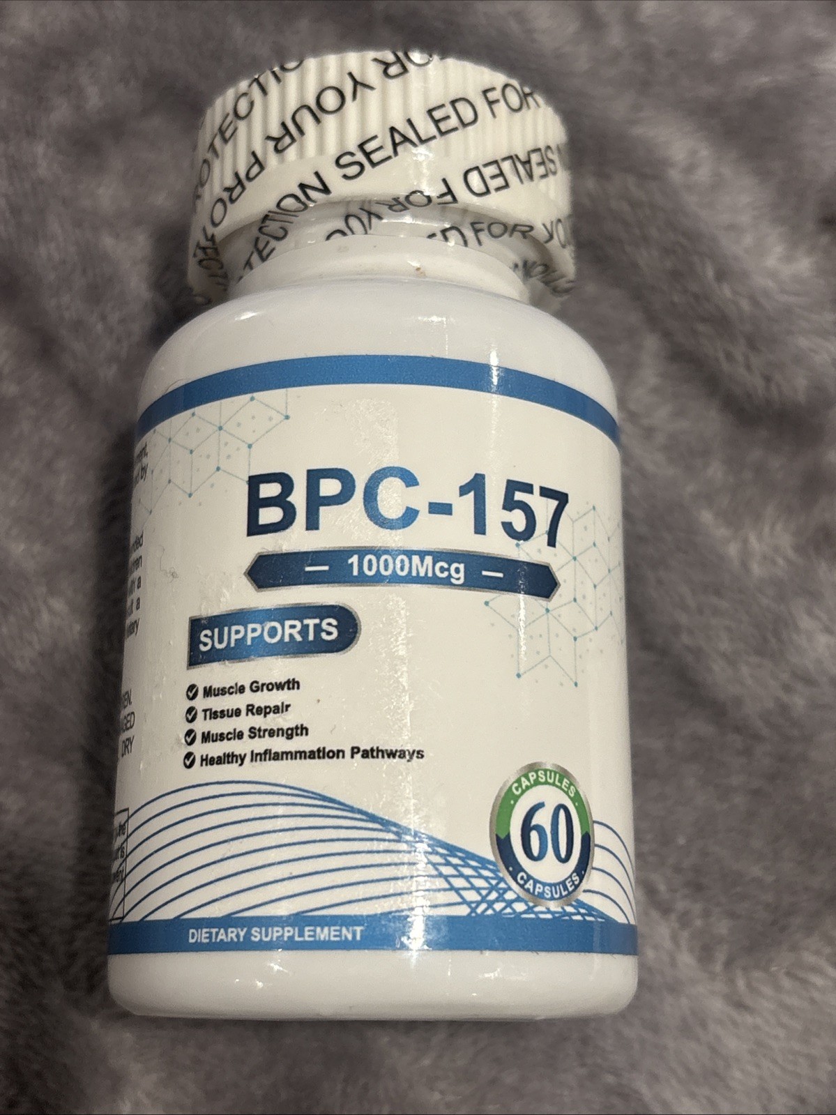 BCP 157 Collagen Peptides Dietary Supplement 1000 mcg 60 Count