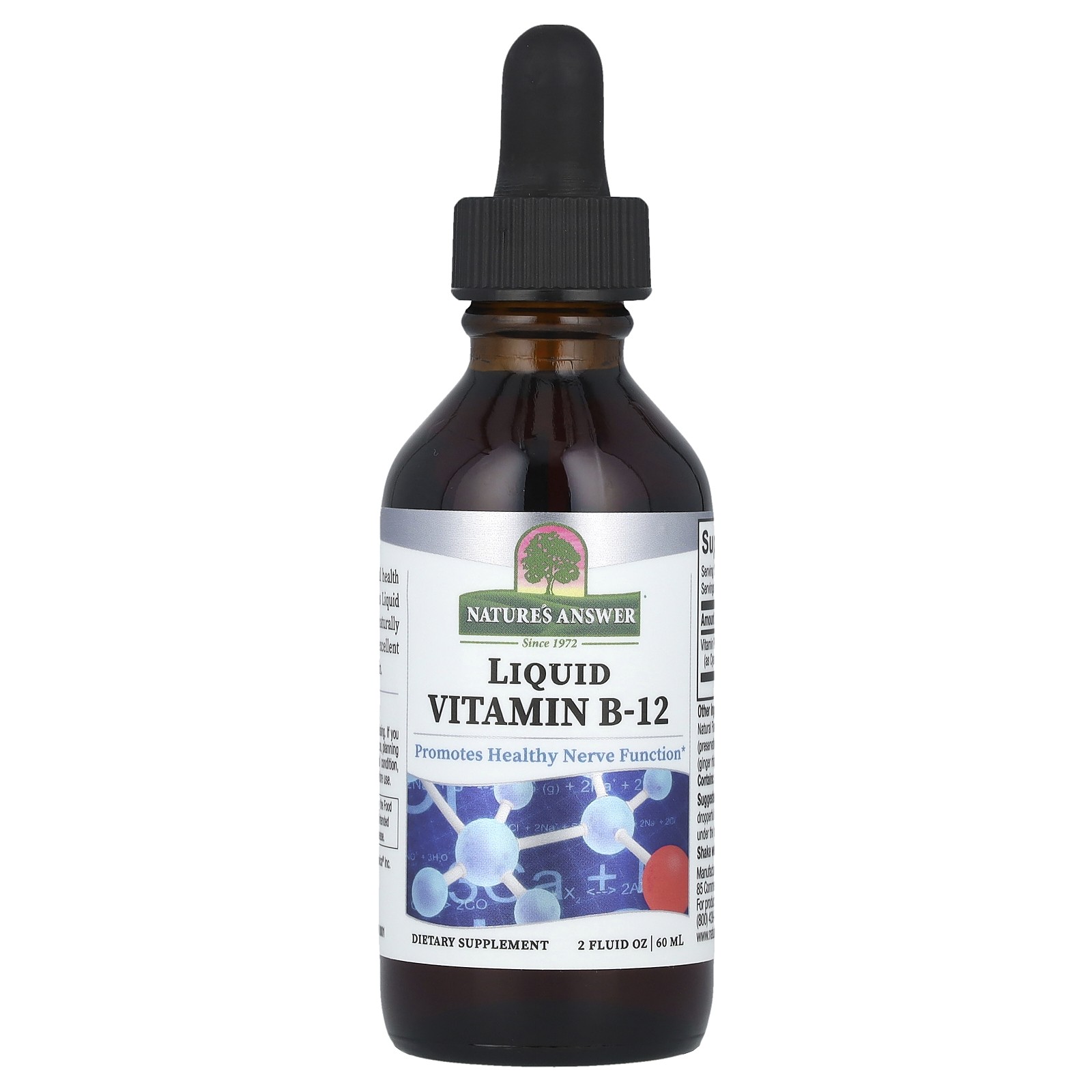 Liquid Vitamin B-12, 1,000 mcg, 2 fl oz (60 ml)