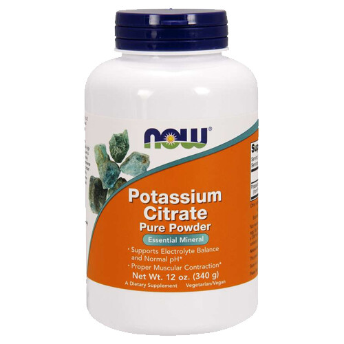 POTASSIUM CITRATE Pure Powder  340 grams 12 oz Now Foods 243 Servings per bottle