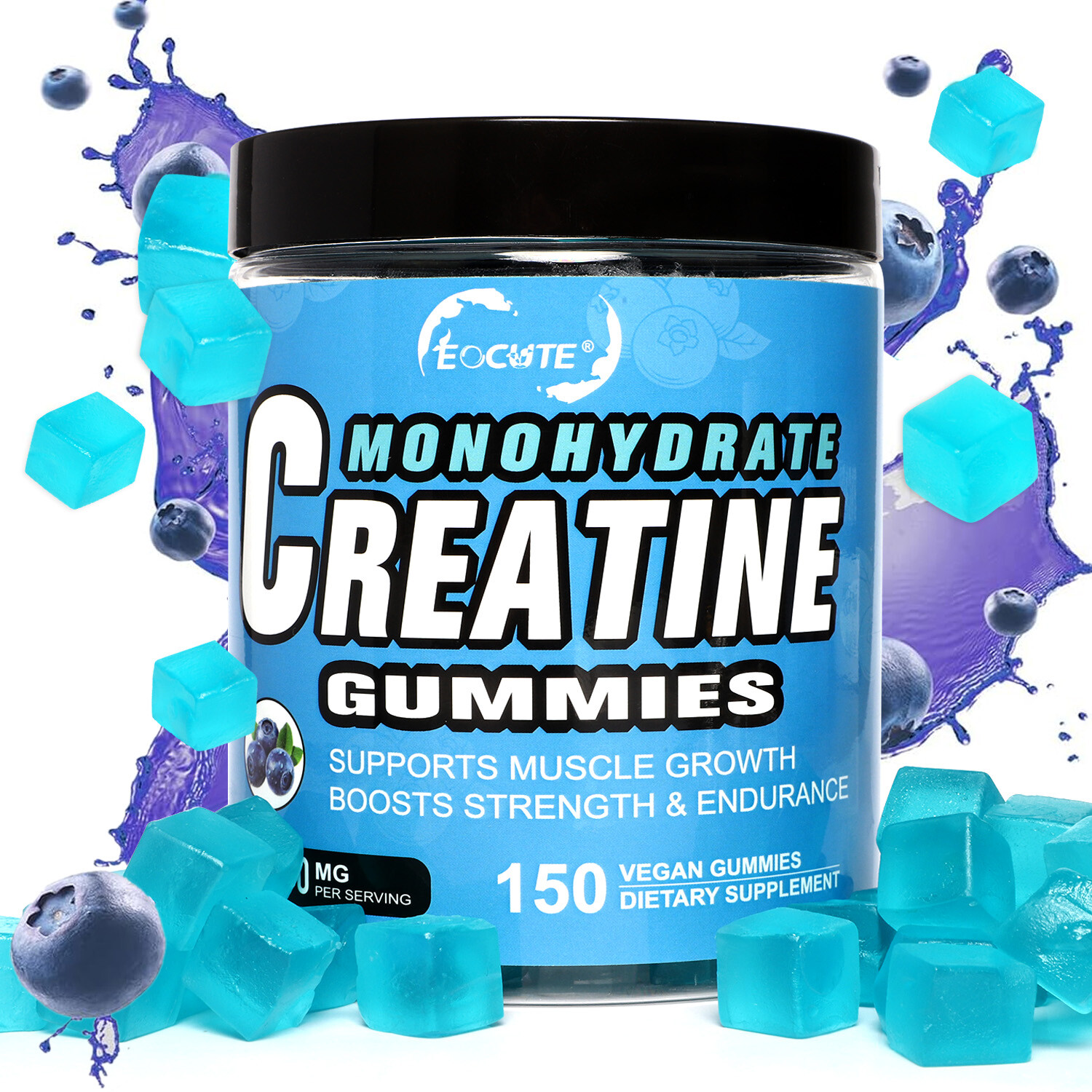 Creatine Monohydrate 5000mg Gummies Muscle Builder – 150 Gummies