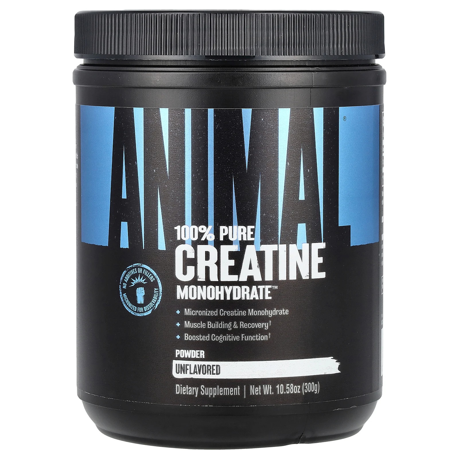 100% Pure Creatine Monohydrate™ Powder, Unflavored, 10.58 oz (300 g)