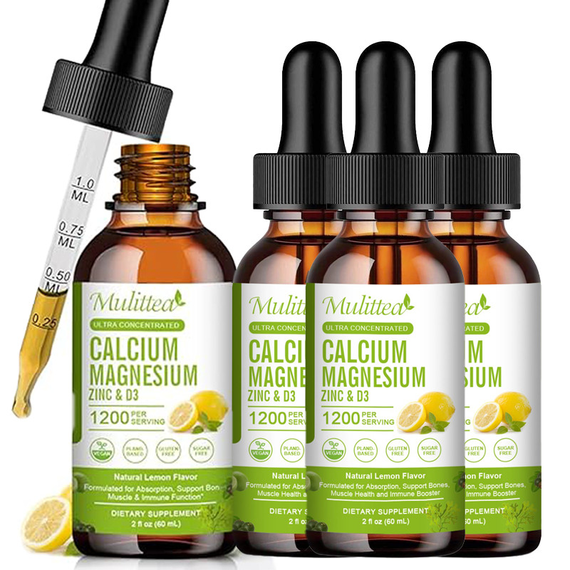 Calcium Magnesium Zinc with Vitamin D3 Drop For Bone Muscle Nerve Immune Support