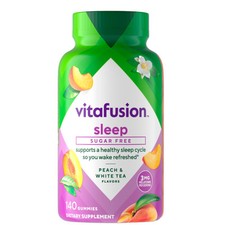 Vitafusion Melatonin Gummies 140 Count Sleep Support Sugar Free Peach Flavor